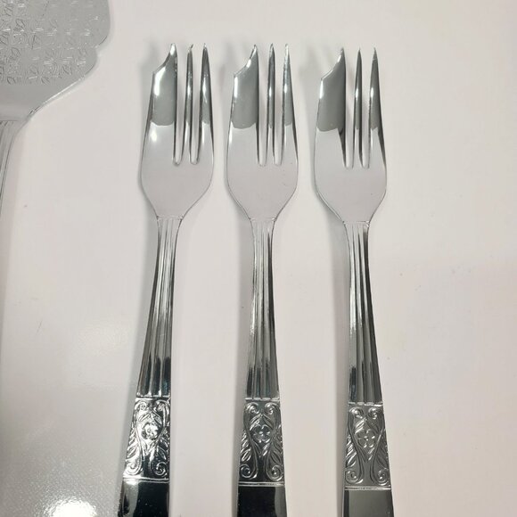 Vintage Dessert/Cake serving Set - Sheffield England - Picture 3 of 11